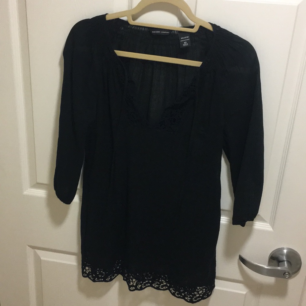 New York and co linen tunic XS
